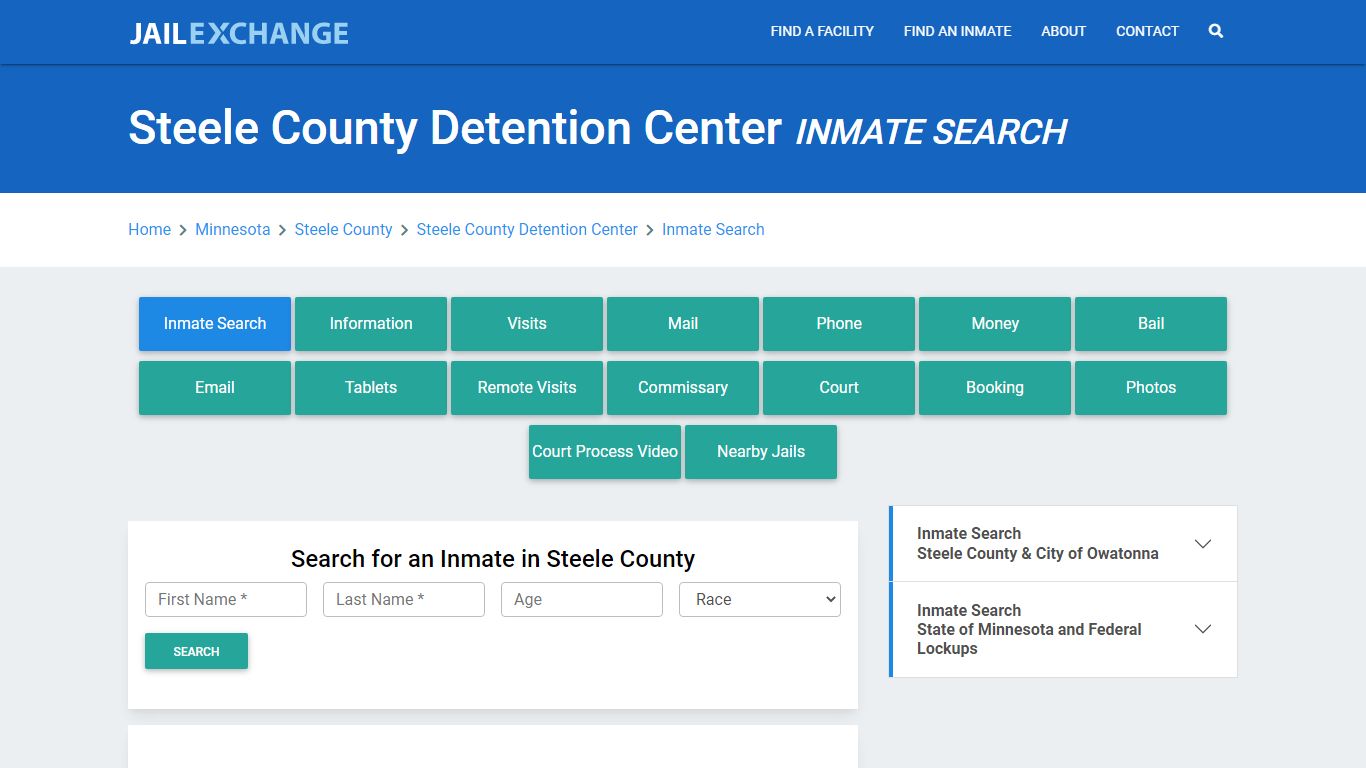 Steele County Detention Center Inmate Search - Jail Exchange